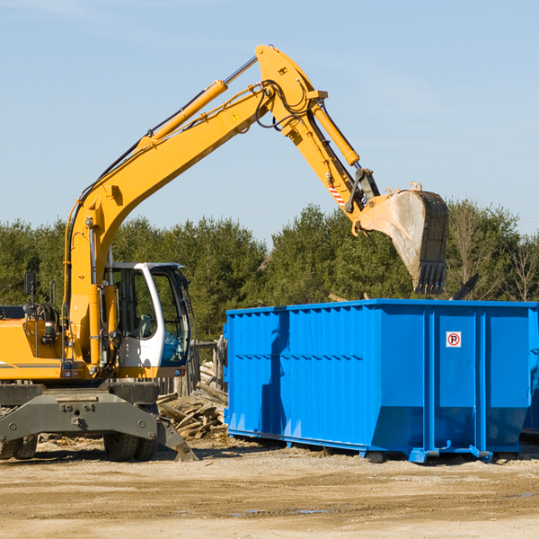 what are the rental fees for a residential dumpster in Pleasant Shade